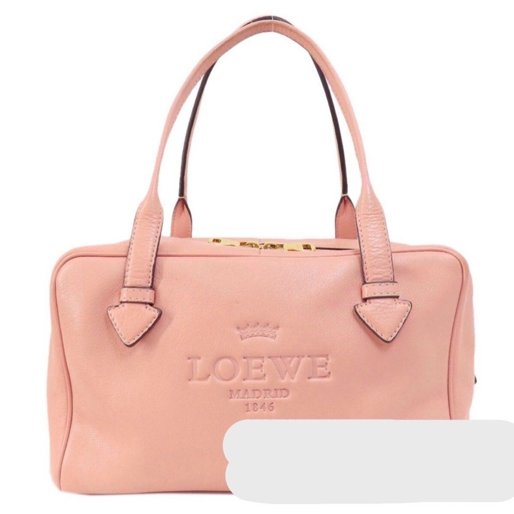 Loewe pink leather purse